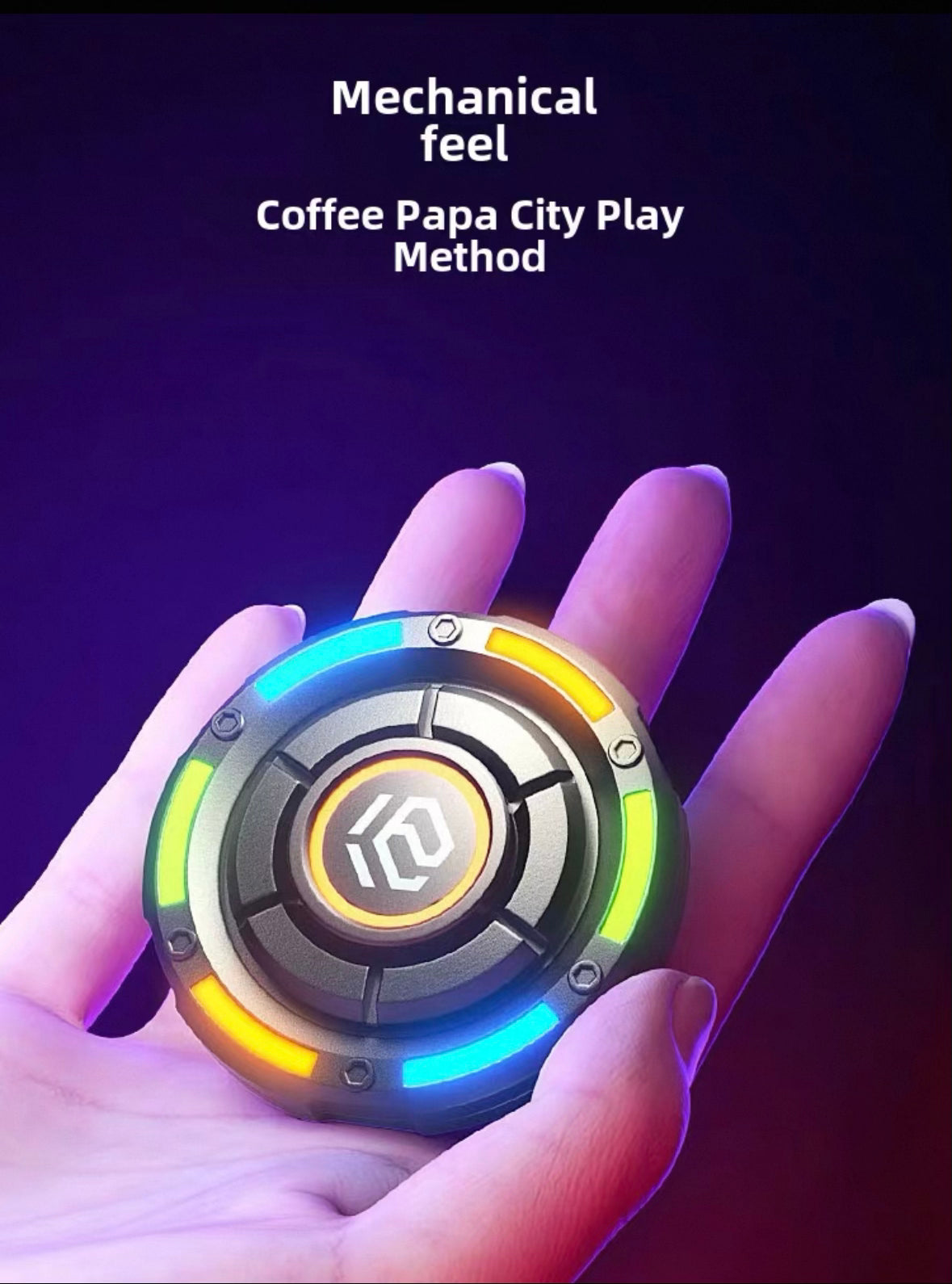 2 in 1 spinner and push coin