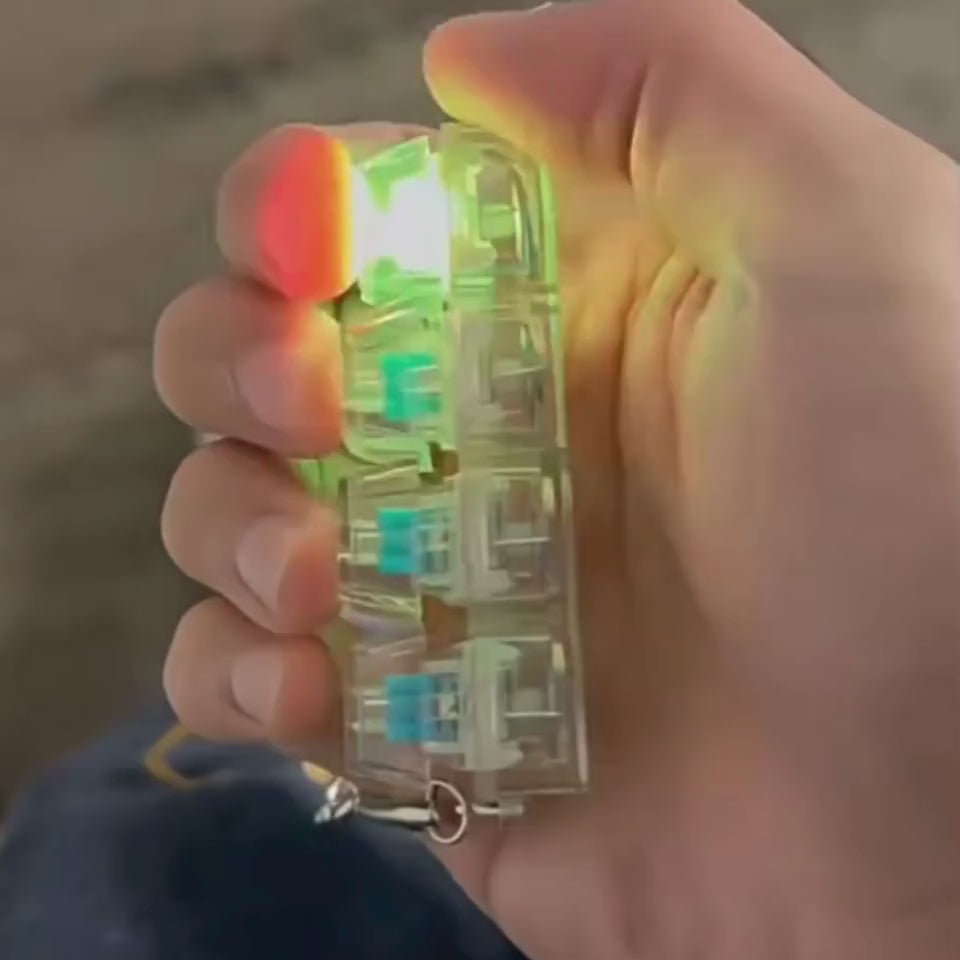 transparent keyboard with light